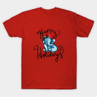 Happy Holidays elephant T-Shirt